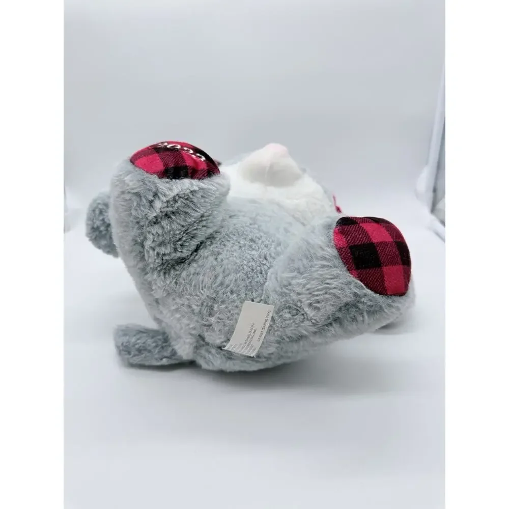 Petsmart 2023 Lucky the Gray Cat Squeaky Dog Toy Stuffed Animal Plush 12